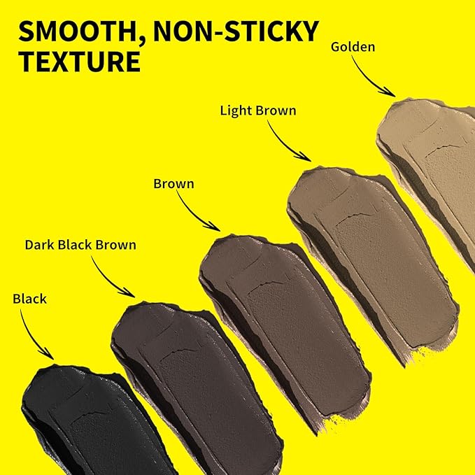 SEVICH Dual-Ended Root Touch Up Stick - Waterproof Hairline Enhancer for Sparse Hairlines & Gray Coverage, Non-Sticky Scalp Concealer with Beeswax, Instant Volume & Natural Look (Brown)