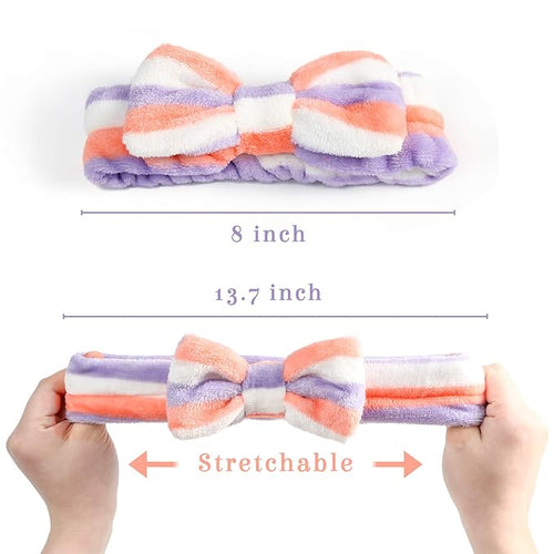 3 otters 8-Pack Spa Headband, Stocking Stuffers for Women Teen Girls, Mom, Girlfriend, Makeup Headband for Washing Face, Skincare, Christmas Spa Gifts Basket Party Supplies