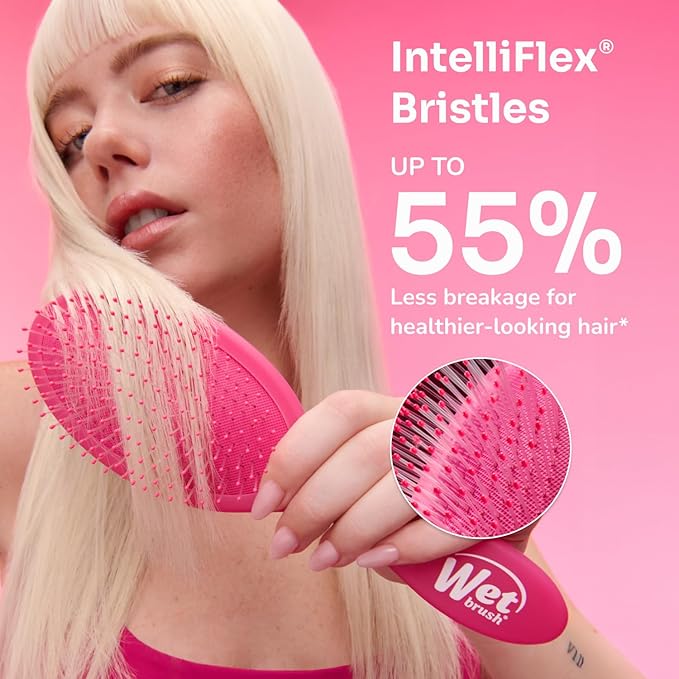 Wet Brush Original Detangler Hair Brush, Flag Up (Artful Ace) - Ultra-Soft IntelliFlex Bristles - Detangling Brush Glides Through Tangles For All Hair Types (Wet Dry & Damaged Hair) - Women & Men