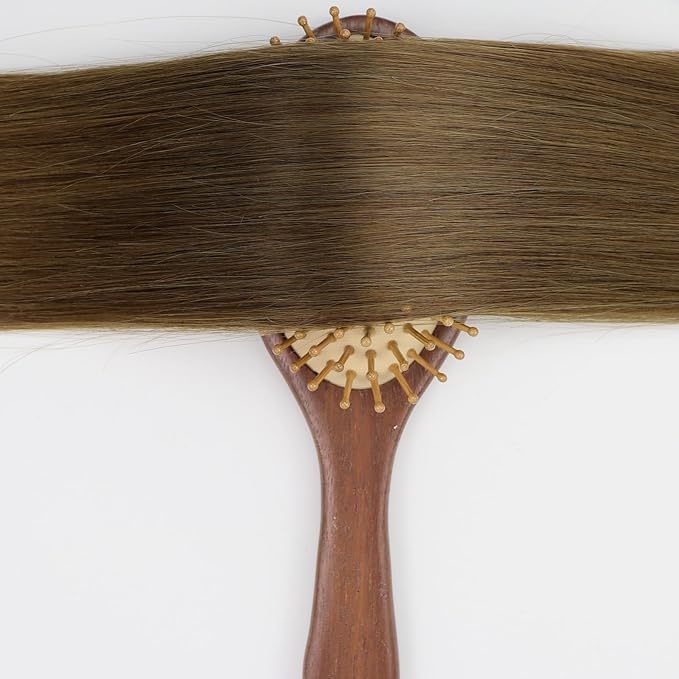 Full Shine Human Hair Clip in Extensions Brown Clip in Hair Extensions Medium Brown for Short Invisible Human Hair for Women Softness 10 Inch 60 G 3 PCS