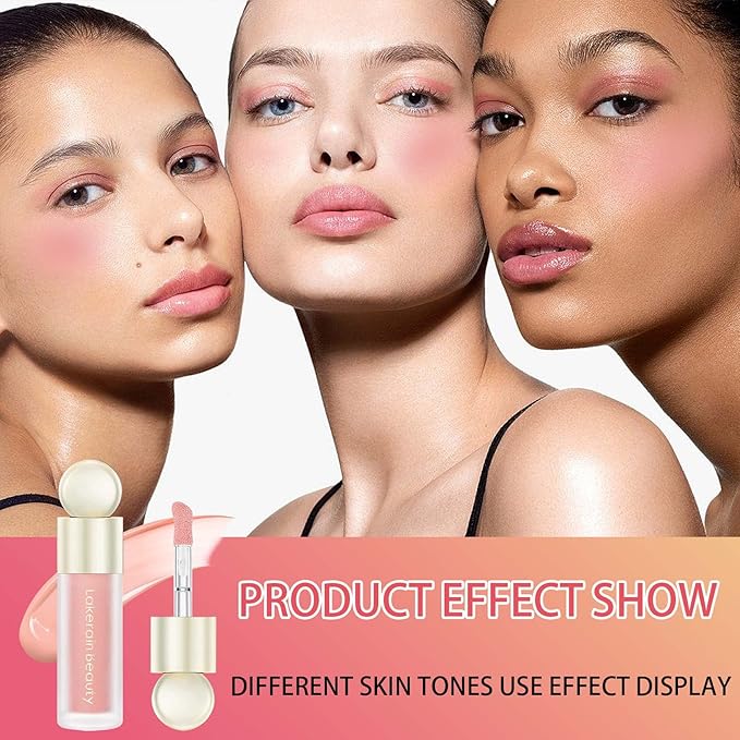 Liquid Blush,Natural Soft Cream Face Blush Matte Cheek Tint,Lightweight,Moisturizing,Waterproof,Long Lasting Face Blush Stick(1#)