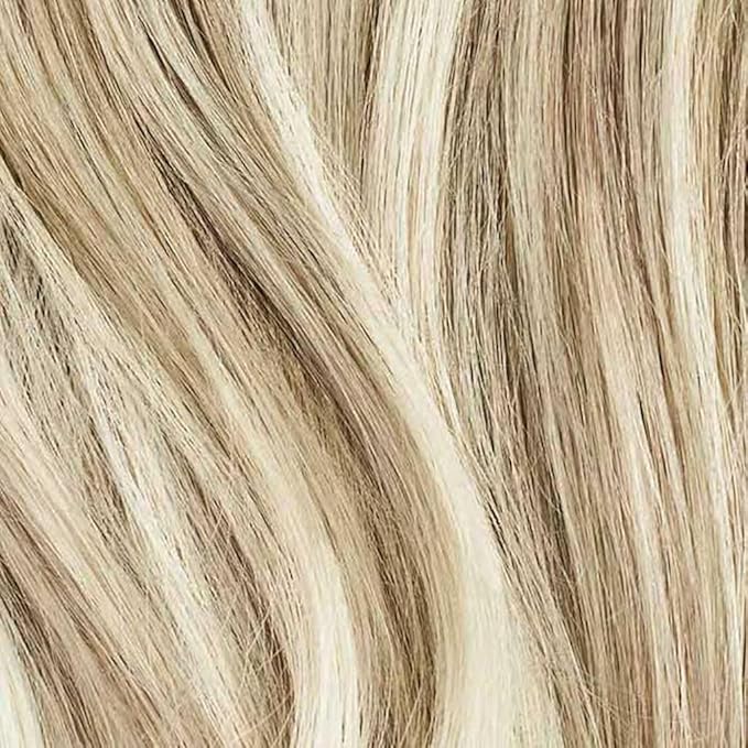 Luxy 100% Remy Human Hair – Halo Clip-In Hair Extensions –Natural Looking Volume & Length - One-Piece - Easy 5-Min Application 150 grams 12" Beige Blonde Balayage