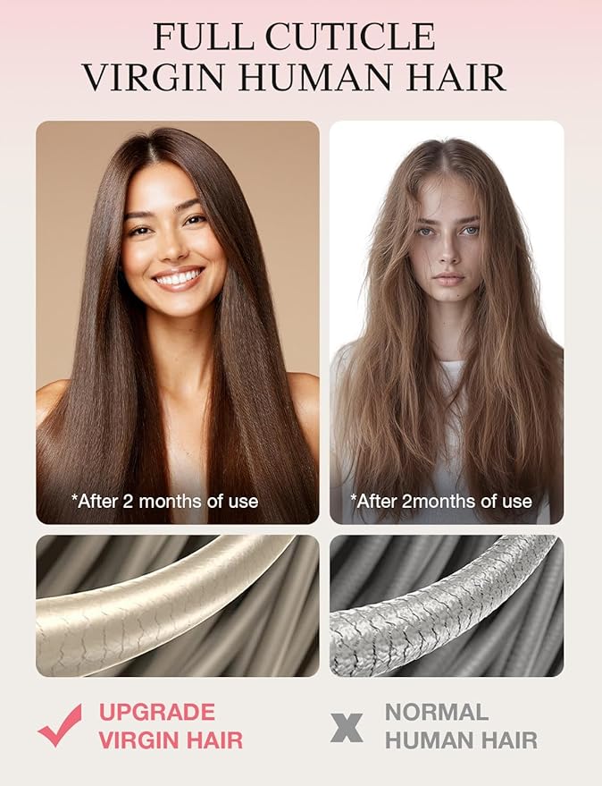 DOORES Invisi Edge Tape in Wide Hair Extensions Human Hair, Dark Brown 4PCS Injection Tape ins 20g 24 Inch, Virgin Human 3 Inch Wide Injected Extensions Invisible
