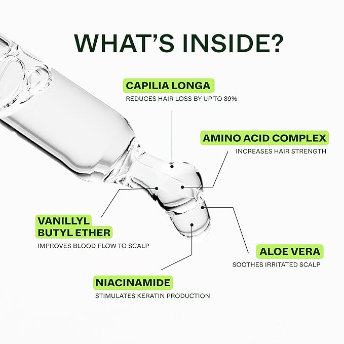 Scandinavian Biolabs Bio-Pilixin® Serum For Men | Helps Reduce Hair Loss Due to Breakage, Help Activate Hair Growth, Stem Cell Technology, Drug-Free Daily Use, Clinically Tested, 100 mL/ 3.4 Oz