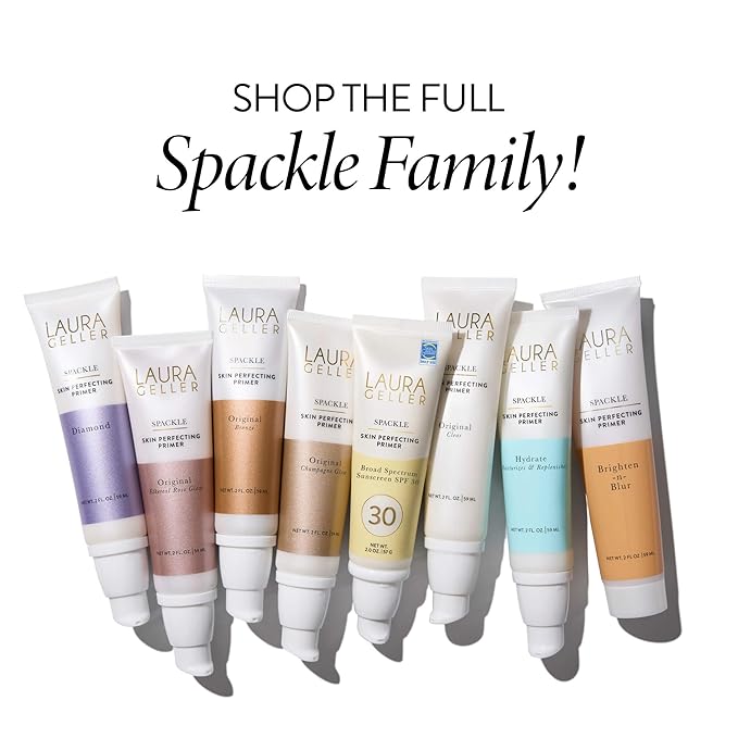 LAURA GELLER NEW YORK Spackle Skin Perfecting Primer Broad Spectrum Sunscreen SPF 30 - Primer for Face Before Makeup with Sun Protection for a Dewy Glow