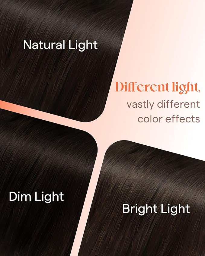 Sunny Hair Tape in Hair Extensions Real Human Hair Invisible Remy Hair Extensions Tape ins for Women Darkest Brown 24 inch 25G