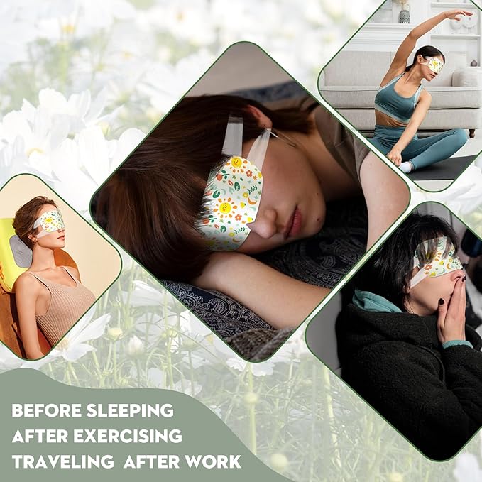 Steam Eye Mask,21PACKS Self Heated Eye Mask,Disposable Soothing Eyes Moisturizing Heat Eye Mask Warm and Comfy for Migraines Tired Eyes Dry Eyes