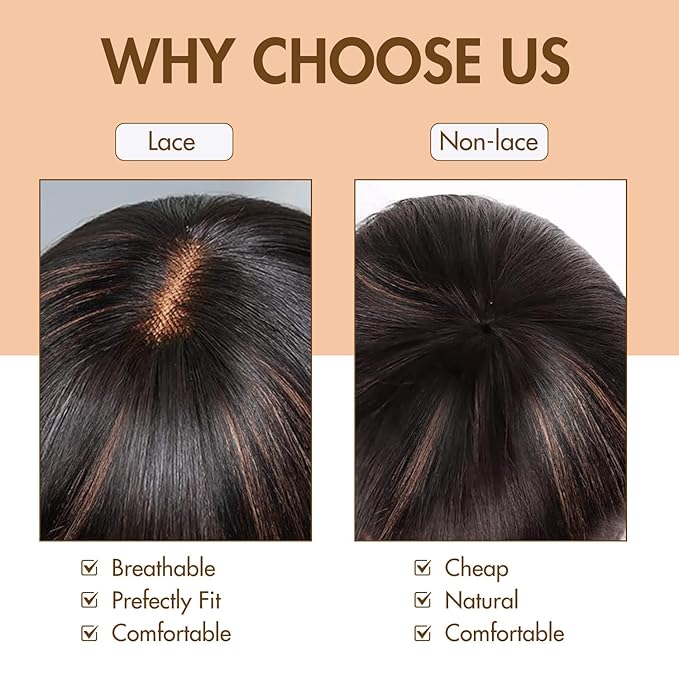 Bob Wig 100% Virgin Human Hair Wigs Glueless 2.5x1 Lace Closed F1B/30 Color Short Bob Human Hair With Bangs Ready To Go Straight bob wig human hair（14 Inch bob wig）