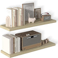 40 Inch Floating Shelf 2 Pack Large Floating Shelves for Wall No Drilling Accessories Included Deep Wall Shelves for Living Room Kitchen Farmhouse 40" W x 12" D x 1.2" Oak