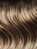 Luxy 100% Remy Human Hair – Halo Clip-In Hair Extensions –Natural Looking Volume & Length - One-Piece - Easy 5-Min Application 140 grams 16" Dimensional Rooted Light Bronde