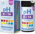 pH Test Strips 0-14 | 200 Universal Strips for Fast, Accurate pH Testing | Litmus Paper for Water, Pools, Kombucha, Food, Soap Making, Skincare, Brewing, Hydroponics, Science, Fermentation & Canning