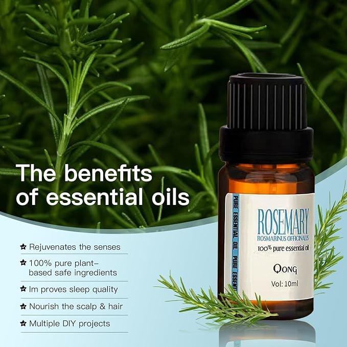 Rosemary Essential Oil Blend, Rosemary Oil, Can be Used for, Hair, Skin, Nails, Aromatherapy Oil& Diffuser Essential Oils- 10ML