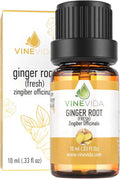 VINEVIDA Fresh Ginger Root Essential Oil 10 mL - Undiluted Candle Scent DIY Scents for Candlemaking Soap Making Safe Skin,0.33 Fl Oz 1.33 Ounces
