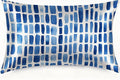 Silk Pillowcase for Hair and Skin Watercolor Blue Splashes Satin Pillowcase Standard Size with Zipper Silky Soft Cooling Satin Pillowcase Sleeping for Women 20"x26"