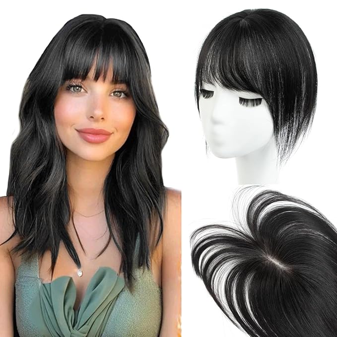 Hair Topper for Women with Thinning Hair, Lightweight & Add Volume Hairpiece for White HairRoots Cover, Changing Hairstyle, Trendy and Comfortable Design