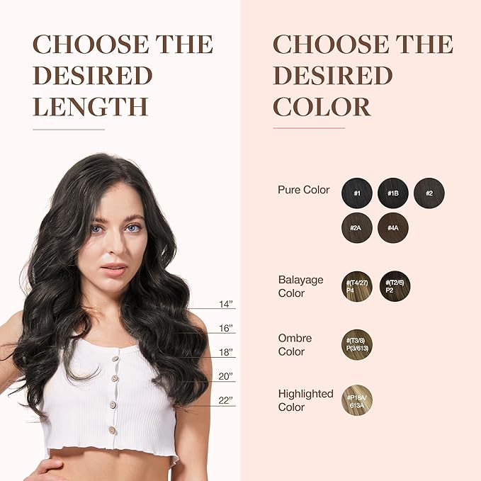 GOO GOO Clip in Hair Extensions Real Human Hair, Remy Human Hair Extensions Clip ins for Women, Natural Human Hair, 16inch 110g 7Pcs, 2 Dark Brown