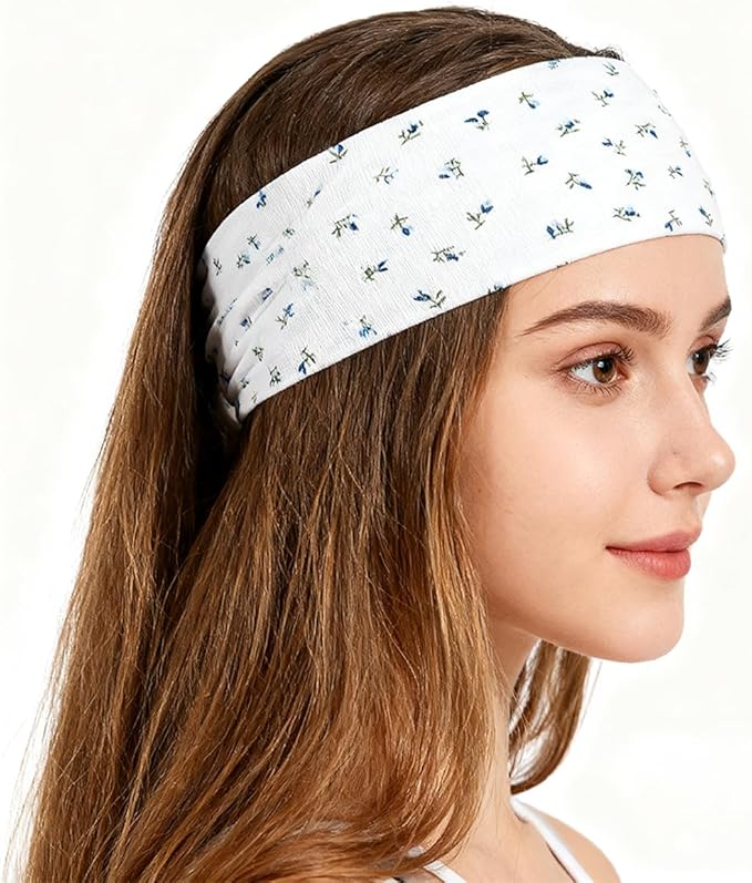 Headband for Women Fashion Hair Non Slip Elastic Hairbands for Workout Yoga Running