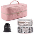 Hair Tools Travel Case with Black Hair Dryer Bag, Large Hair Tools Travel Carrying Case for Shark FlexStyle/SmoothStyle - Hair Air Wrap Dryer Storage Case Flat Curling Iron Travel Organizer