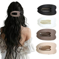 4 PCS Flat Hair Clips, Stylish Classic Hair Barrettes Large Flat Claw Clips, Strong Hold French Hair Clips for Thick and Thin Hair, Accessories for Women Girls