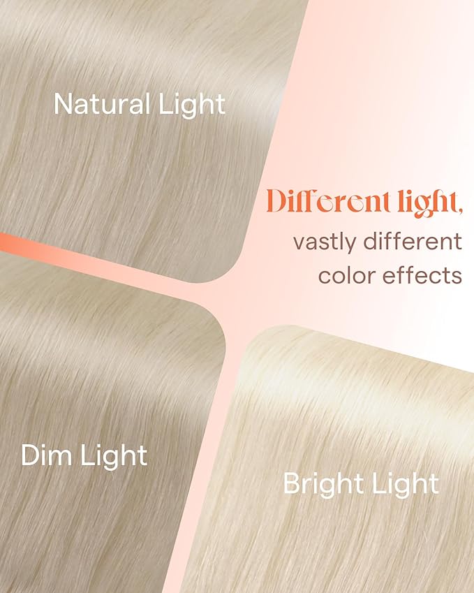 Sunny Hair Tape in Hair Extensions Real Human Hair Invisible Remy Hair Extensions Tape ins for Women White Blonde 18 inch 25G