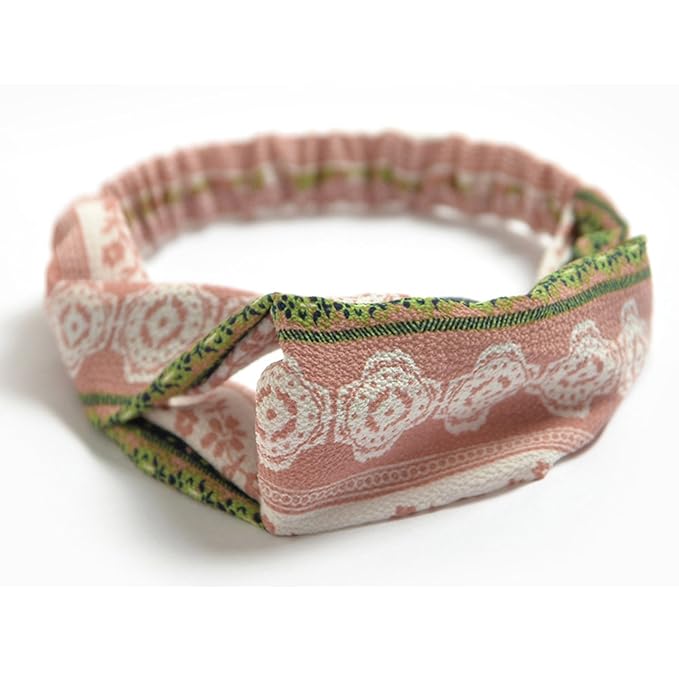 DRESHOW 10 Pack Boho Headbands for Women Vintage Cross Elastic Head Wrap Hair Accessories