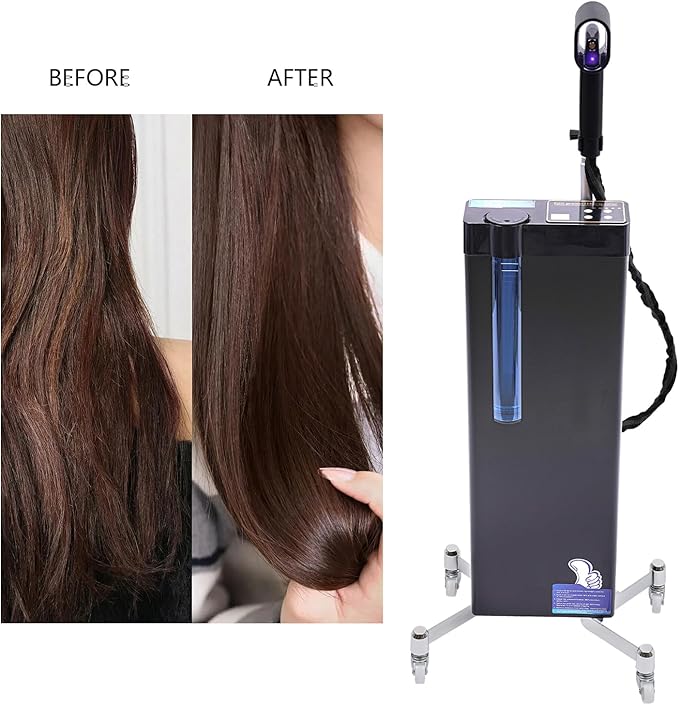 3 in 1 Hair Steamer, Salon Nano Steamer for Deep Conditioning w/Digital Touch Panel Rolling Base for Hair Texture or Repair, 1300w