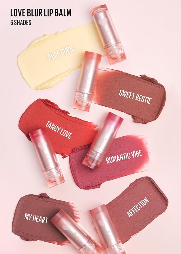 Kaja Love Blur Lip Balm - 04 Romantic Vibe | Soft & Comfort Semi-Matte Blurring Daily Color Lip Balm | Shea Butter, Avocado Oil, Citrus Unshiu Peel Extract, Vitamin E Infused |4g / 0.14oz.