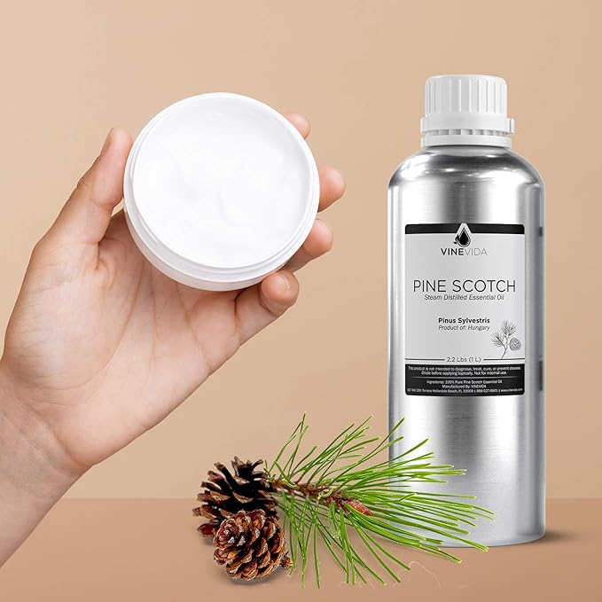 VINEVIDA Pine Scotch Essential Oil - 32 oz - DIY Candle Scents & Bulk for Soap Making