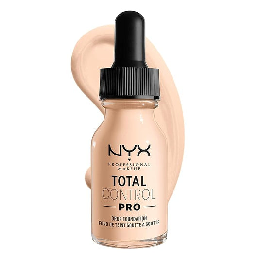 NYX PROFESSIONAL MAKEUP Total Control Pro Drop Foundation, Skin-True Buildable Coverage - Light Pale
