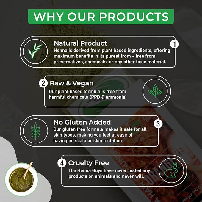 1 Pack Of Red/Orange Henna Hair & Beard Color/Dye 100 Grams - Natural Hair Color, Plant-based Hair Dye - The Henna Guys