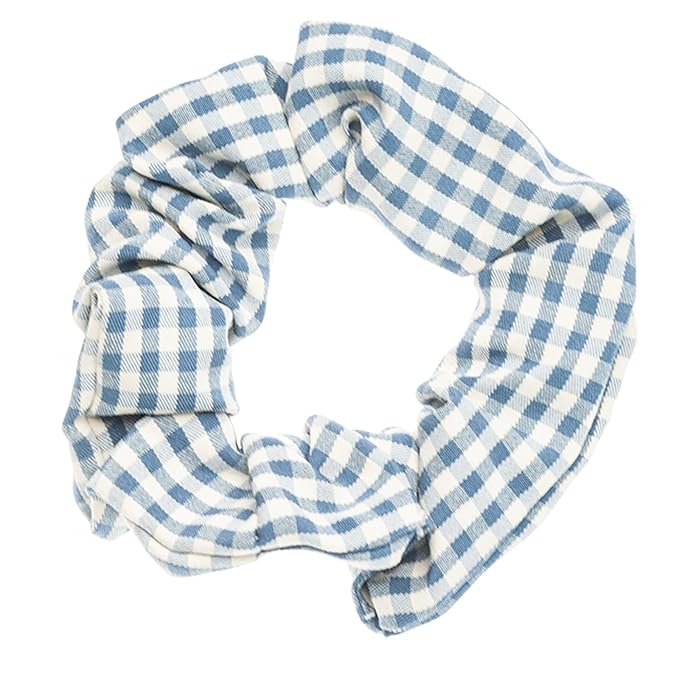 LOOKSEVEN Classic Plaid Hair Scrunchies for Women, 6PCS Bandana Scrunchy Hair Ties, Scrunchies Hair Ties for Women. (Classic Plaid)