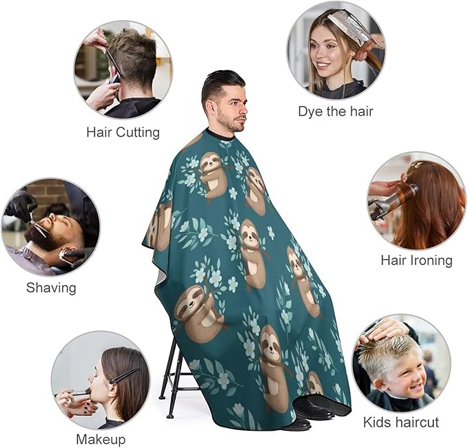 Hairdresser Cape with Neck Clasp for Coloring/Perming/Styling