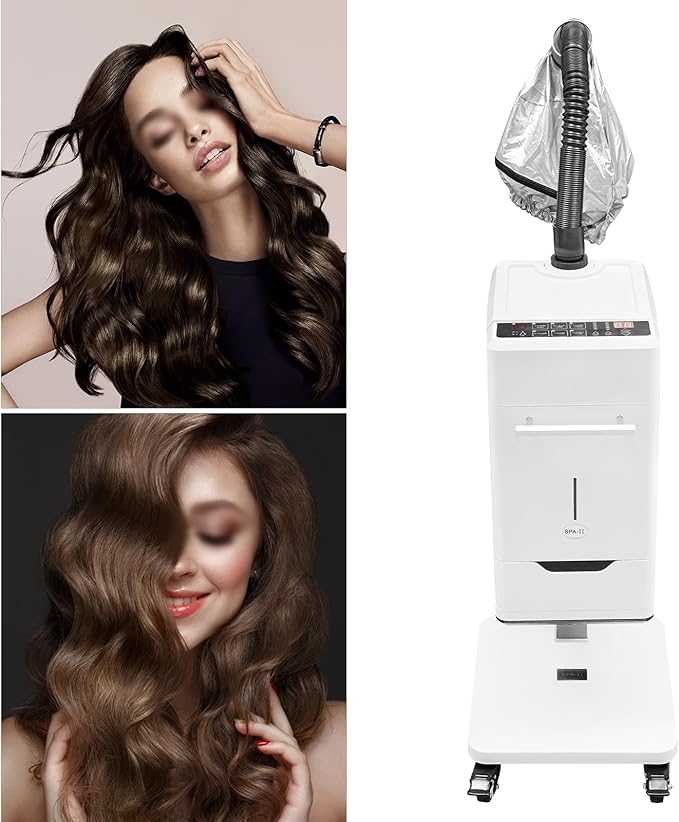 Professional Hair Steamer, Nano Hair Steamer Anion Hair Processor, Stand Up Base Salon Spa Equipment, for Home, Hairdressing Salons, Beauty Hospitals