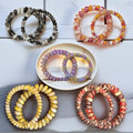 Spiral Coil Hair Ties for Women - No Damage Elastic Hair, Stretchy Phone Cord Hair Bands for Thin & Thick Hair 10-Pack, Assorted Colors -Gifts for Family Member and friends Women SP-6