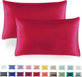 Tyfitb Satin Pillowcase Set for Hair & Skin Care – Cooling, Hypoallergenic, Anti-Frizz, Wrinkle-Free – Soft, Luxurious Pillowcases with Envelope Closure – 2-Pack, Standard Size 20x26, Gift-Ready
