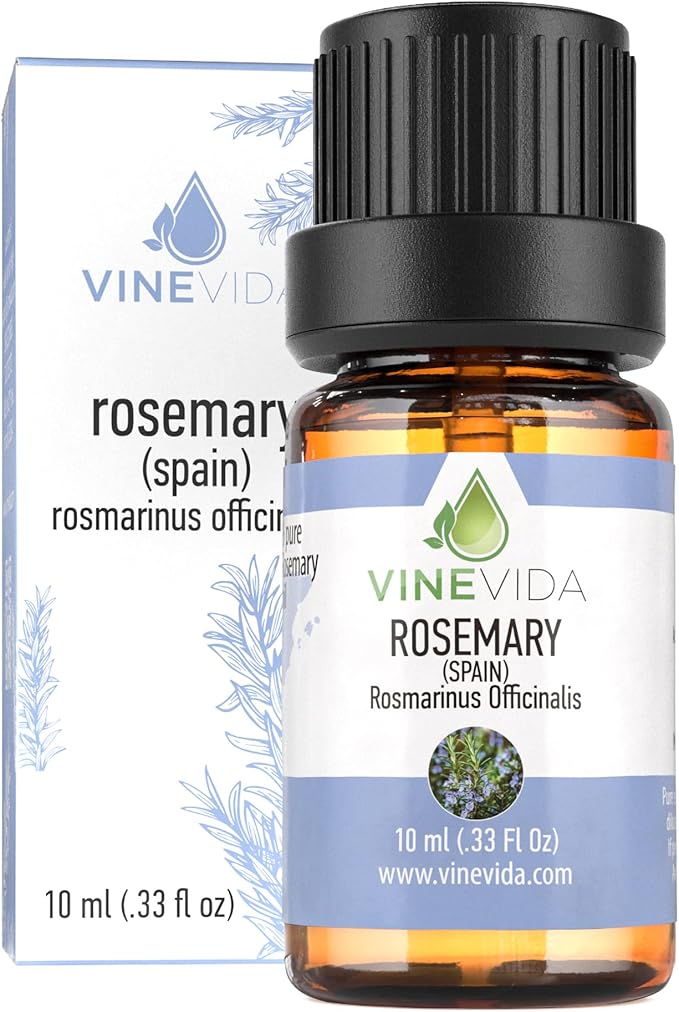 VINEVIDA Rosemary Essential Oil - Undiluted Spain Oil - Candle & Soap Making - 10 mL