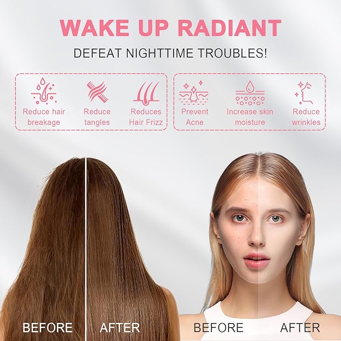 100% Silk Pillowcase 2 Pack for Hair and Skin, Both Sides 23 Momme Grade 6A+ Mulberry Silk Pillowcases with Hidden Zipper, Soft&Smooth Cooling Pillow Cases (White, Standard 20×26)