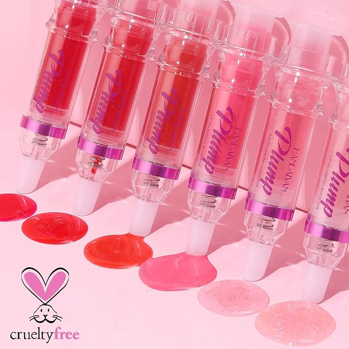 Natural Spicy Lip Plumping Booster Lip Plumping Oil, Lip Plumper Gloss, Ultra-Hydrating & Nourishing Plump and Pout Lip Plumper, Glossy Finish Fuller Lip Plumping Lip Gloss for Women Girls(3PC)