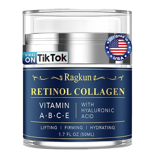Retinol Cream for Face, Collagen Neck Creams for Tightening and Firming, Anti Aging Day & Night Facial Moisturizer for Women & Men, Instant Face Lift Wrinkle Cream 1.7 fl. oz.