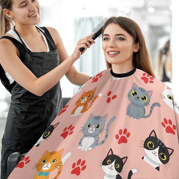 Hairdresser Cape with Neck Clasp for Coloring/Perming/Styling