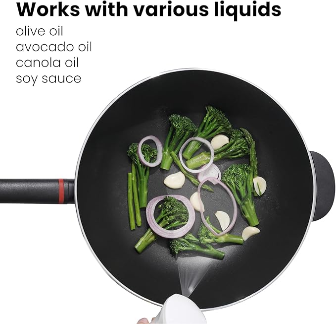 Mistifi Dark Glass Oil Sprayer – Fine Mist Olive Oil Dispenser for Cooking Air Fryer & BBQ Refillable Dark Glass Bottle for Healthy Cooking & Baking(PS641)