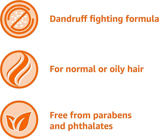 Amazon Basics Dandruff Shampoo for Normal to Oily Hair, 28.2 Ounce (Pack of 4)