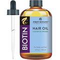First Botany Biotin Castor Oil Encourages Hair Growth, Scalp & Hair Strengthening Serum, Nourishing Treatment for Split Ends, Dry Scalp, Safe for All Hair Types, 4 fl oz
