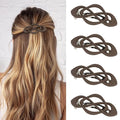 Hair Barrettes for Women 4packs Brown Hair Clips French Barrette Vintage HairClips f Stylish Accessories for Women Girls