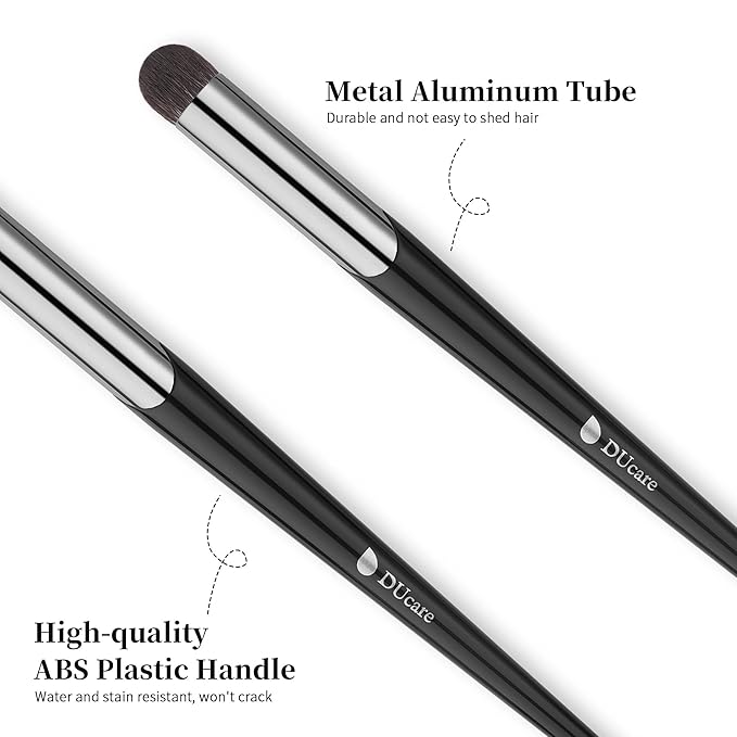 DUcare Tapered Small Concealer Brush Under Eye, Nose Contour Brush Mini Makeup Brushes Ideal for Liquid, Cream, and Powder Concealer(V03)