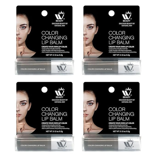 Care Lip Balm, Rich in Vitamin E and Provides Sustained Repair, Color Changing, Tinted Moisturizer, 3.3 g (4 pack)