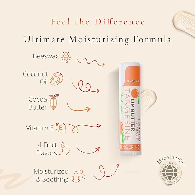 CHAP-LIP Lip Balm 60 Ct. with Fruit Flavors, Cocoa Butter, Coconut Oil | Moisturizing Vitamin E & Total Hydration Treatment & Soothing Lip Therapy (60 Ct Pack of 12)