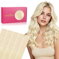 WENNALIFE Tape in Hair Extensions Human Hair, 40pcs 100g 24 inch Platinum Blonde Hair Extensions Real Human Hair Straight Tape in Extensions Invisible Extensions