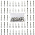 HiJeaton 60Pcs Duck Bill Hair Clips Metal Styling Hair Clips, Alligator Curl Clips, Single Prong Hair Clip for Thick Hair Sectioning, Salon, Bows DIY (Small)
