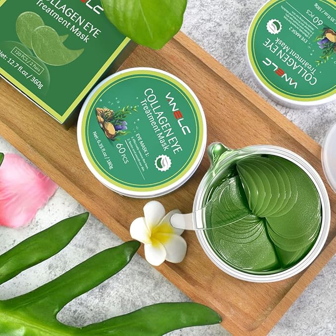 VANELC Eye Mask,Under Eye Patches with Collagen Seaweed,Eye Gel Treatment Masks For Dark Circles , Under Eye Bags Treatment, Natural Eye Masks for Puffy Eyes, Under eye Dark Circles,Anti-Wrinkle